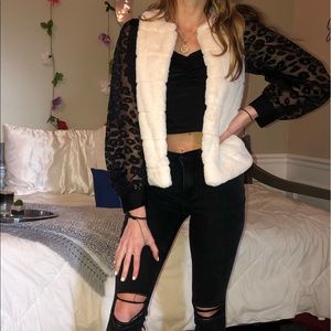 ZARA fur vest, new with tags!
